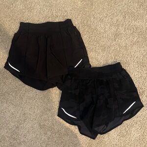Black Camo & Plain Black Lulu Shorts